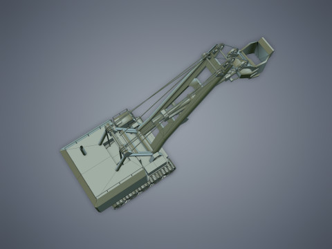 Electric Rope Shovel Model 3D