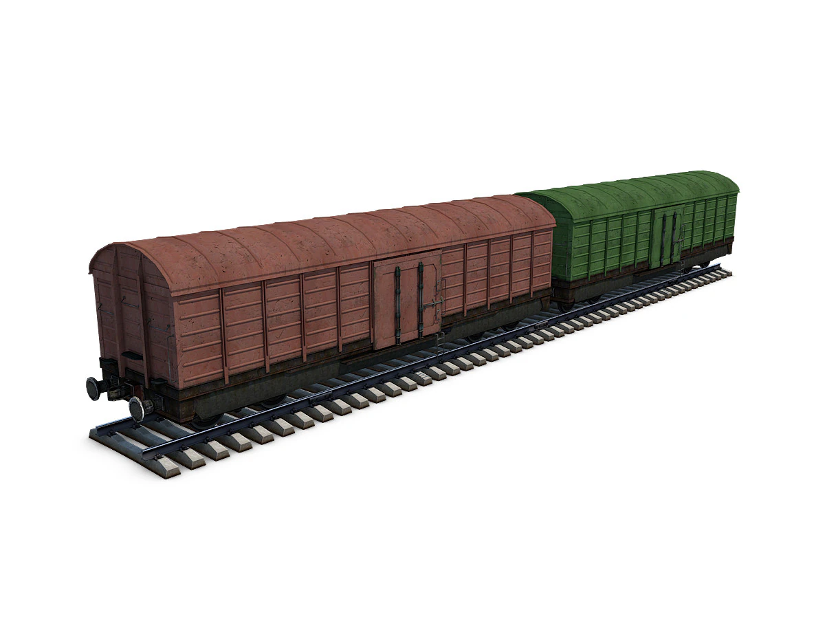Vagone merci Modello 3D .c4d .max .obj .3ds .fbx .stl .blend 