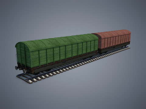 Box Car 3D Model
