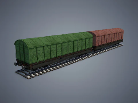 Vagone merci Modello 3D