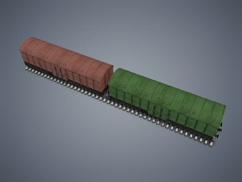 Box Car 3D Model