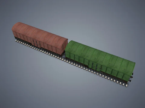 Vagone merci Modello 3D