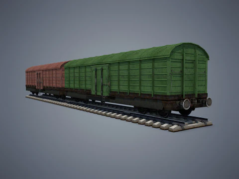 Vagone merci Modello 3D