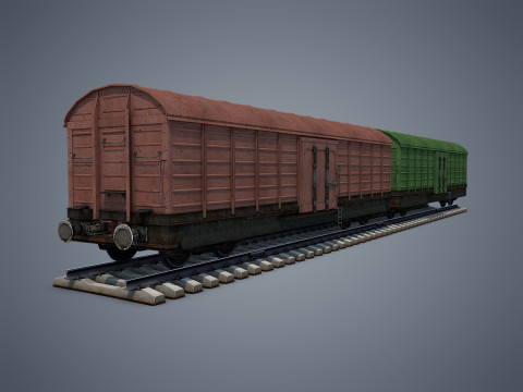 Box Car 3D Model
