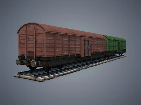 Vagone merci Modello 3D