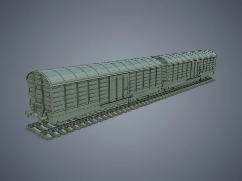 Vagone merci Modello 3D