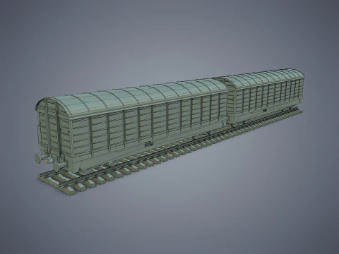 Vagone merci Modello 3D