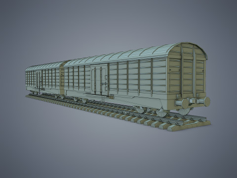 Box Car 3D Model