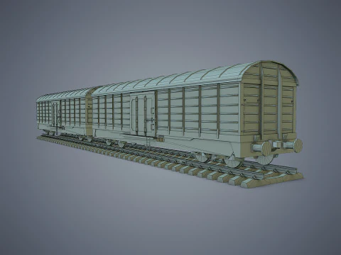 Vagone merci Modello 3D