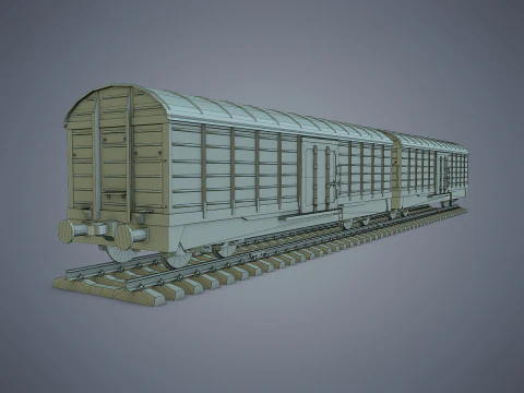 Vagone merci Modello 3D
