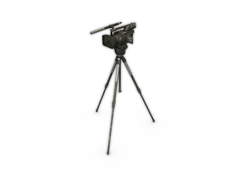 Camera on the tripod 3D-Modell