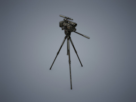 Camera on the tripod 3D Model