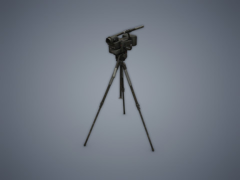 Camera on the tripod 3D Model