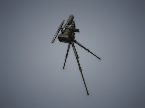Camera on the tripod 3D Model