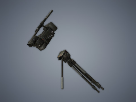 Camera on the tripod 3D Model