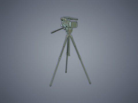 Camera on the tripod 3D Model