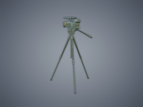 Camera on the tripod 3D Model