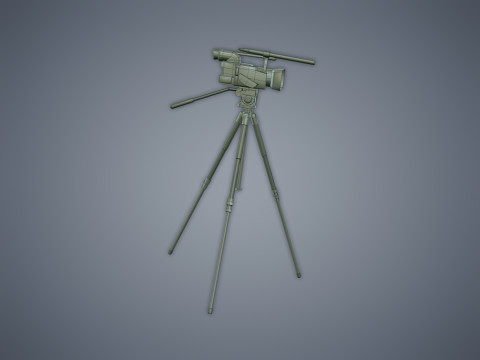 Camera on the tripod 3D Model