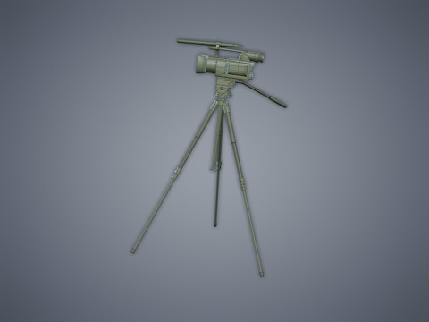 Camera on the tripod 3D Model
