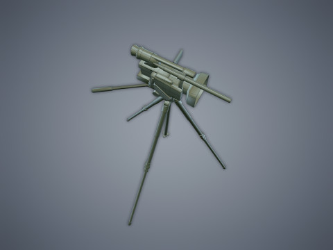 Camera on the tripod 3D Model