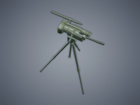 Camera on the tripod 3D Model