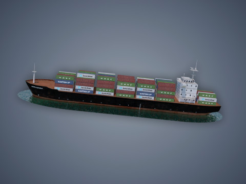 Cargo Ship 3Dモデル