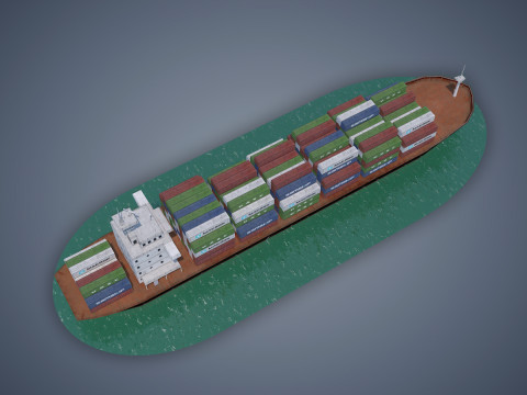 Cargo Ship 3Dモデル