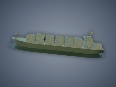 Cargo Ship 3Dモデル