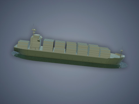 Cargo Ship 3Dモデル