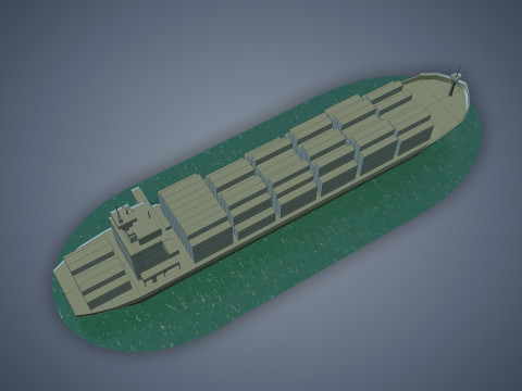 Cargo Ship 3Dモデル