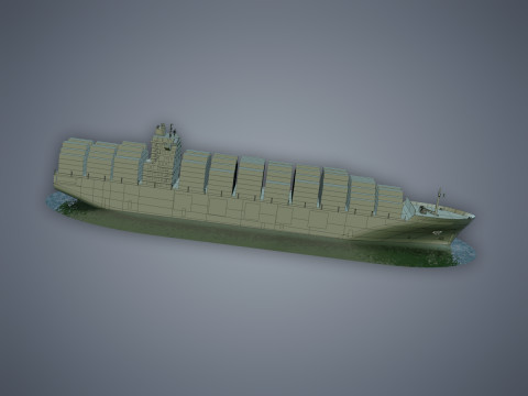 Cargo Ship COSCO Modelo 3D