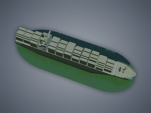 Cargo Ship COSCO Modelo 3D