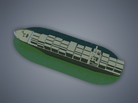 Cargo Ship COSCO Modelo 3D