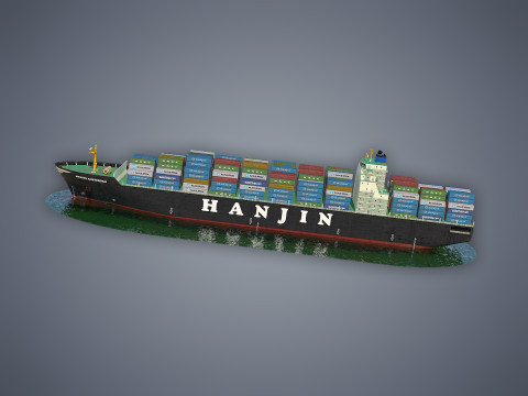 Cargo Ship Hanjin Modello 3D