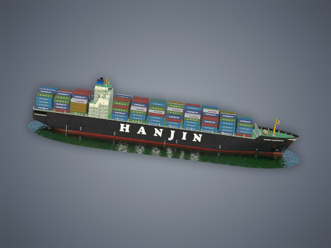 Cargo Ship Hanjin Modello 3D