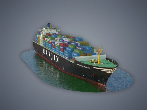 Cargo Ship Hanjin Modello 3D