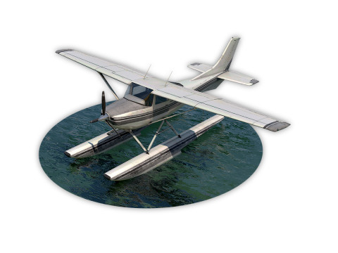 Cessna 182 Skylane Seaplane Model 3D