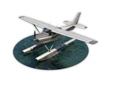 Idrovolante Cessna 182 Skylane Modello 3D