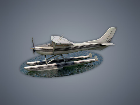 Cessna 182 Skylane Seaplane 3D Model