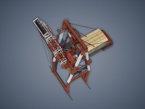 Port Container Crane Modelo 3D