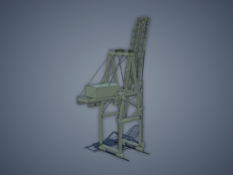 Port Container Crane Modelo 3D