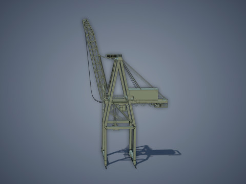 Port Container Crane Modelo 3D