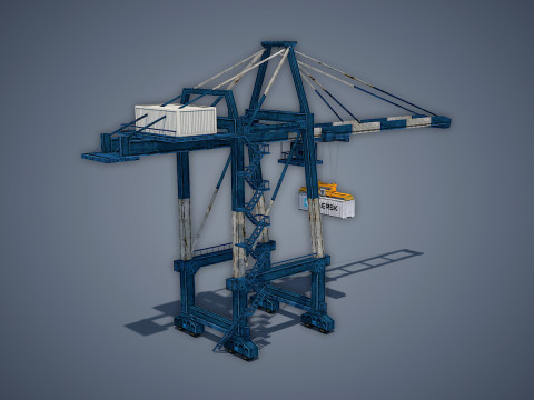Port Container Crane 3Dモデル