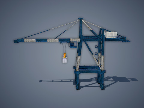 Port Container Crane 3Dモデル