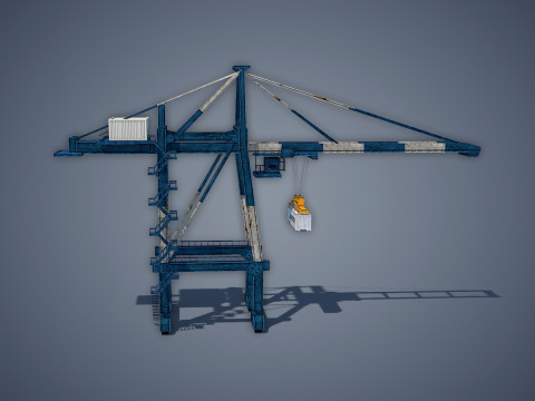 Port Container Crane 3Dモデル