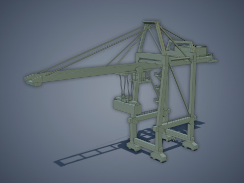 Port Container Crane 3Dモデル