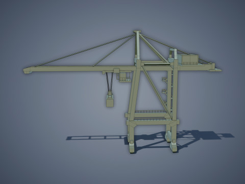 Port Container Crane 3Dモデル