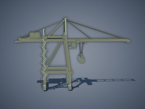 Port Container Crane 3Dモデル