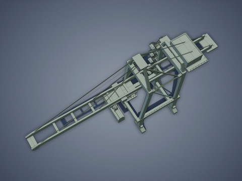 Port Container Crane 3Dモデル