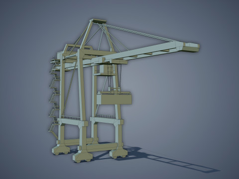 Port Container Crane 3Dモデル